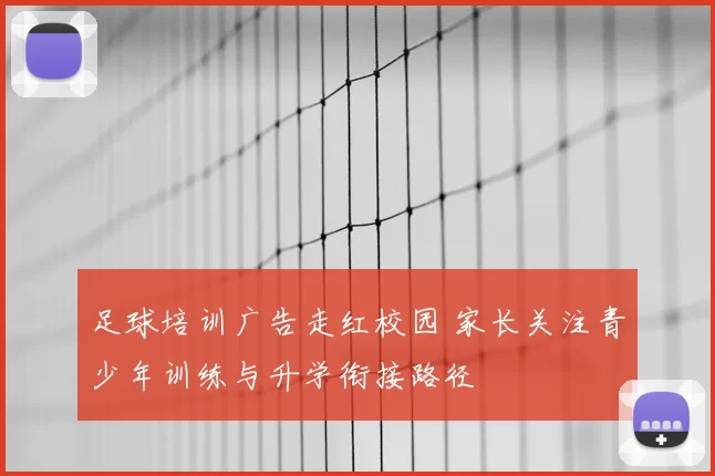 足球培训广告走红校园 家长关注青少年训练与升学衔接路径